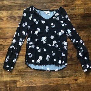 Floral long sleeve shirt